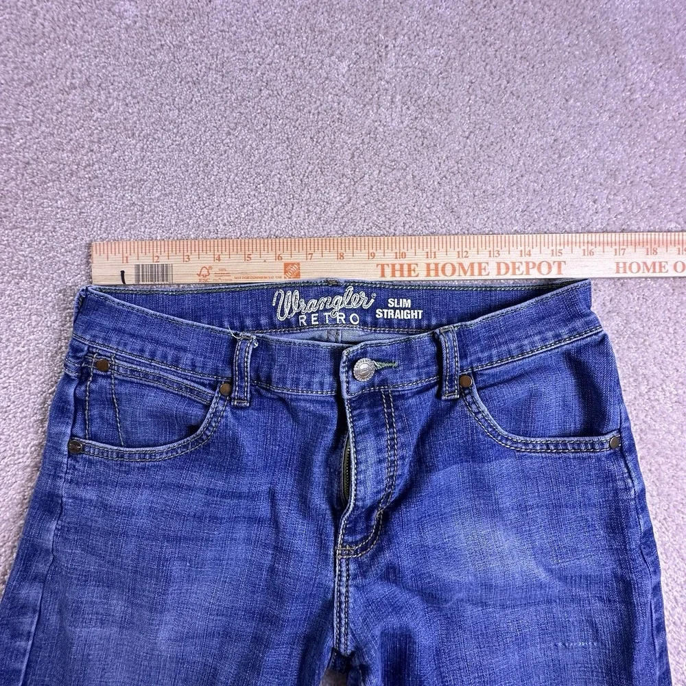 Wrangler Retro Jeans Mens 32x36 *32x33* Blue Slim Straight‎